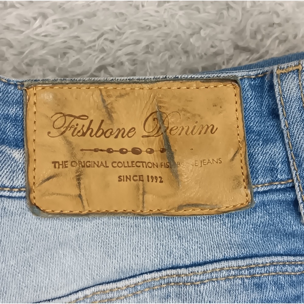 Vintage Fishbone Y2K Women's Skinny‎ Medium Blue Jeans Size 30